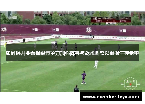 如何提升亚泰保级竞争力加强阵容与战术调整以确保生存希望